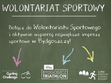 Zostań wolontariuszem na największych imprezach sportowych w Bydgoszczy!